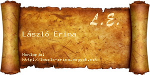 László Erina névjegykártya